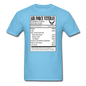 Air Force Veteran - Nutrition Facts - Unisex Classic T-Shirt - aquatic blue