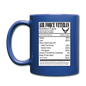 Air Force Veteran - Nutrition Facts - Full Color Mug - royal blue