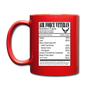 Air Force Veteran - Nutrition Facts - Full Color Mug - red