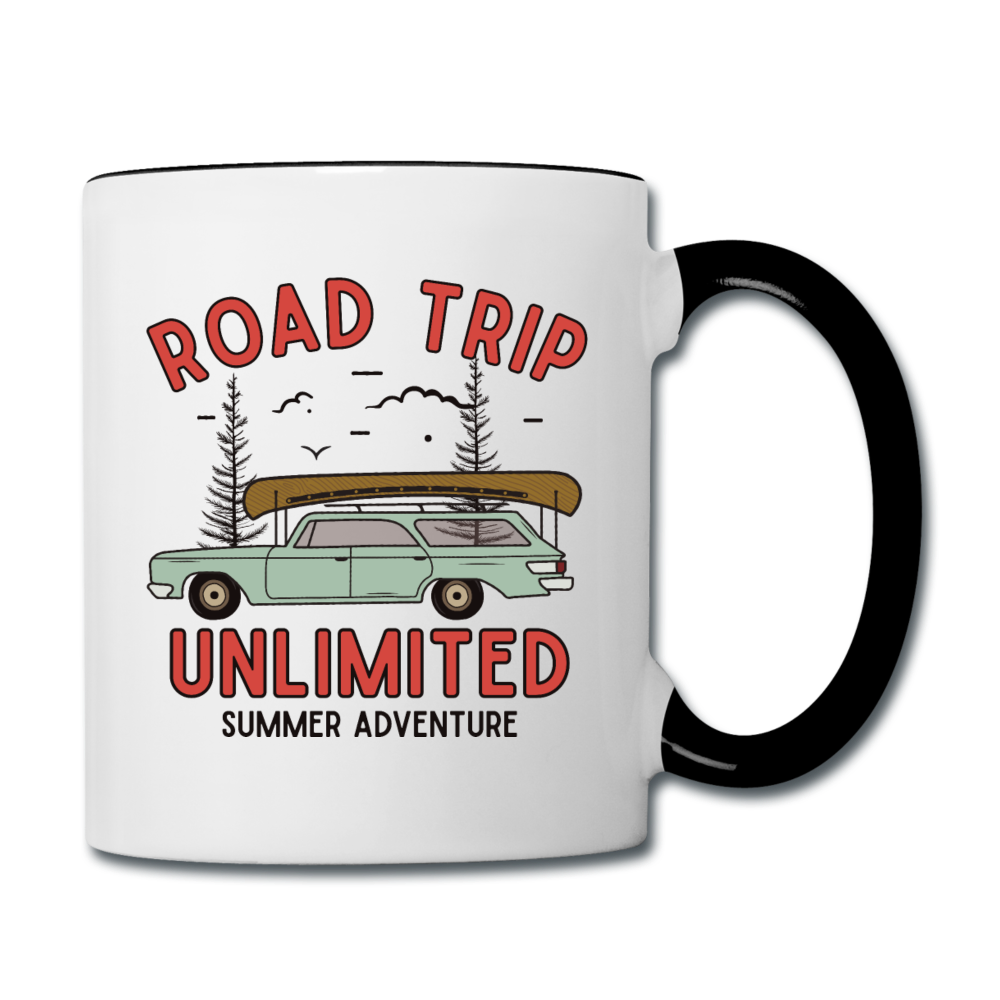 Road Trip Unlimited - Contrast Coffee Mug - white/black