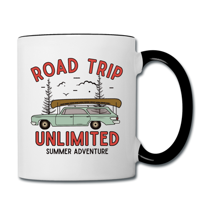 Road Trip Unlimited - Contrast Coffee Mug - white/black