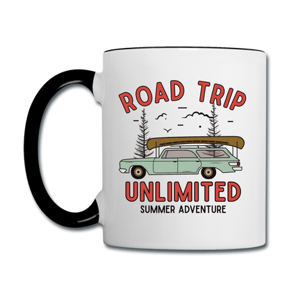 Road Trip Unlimited - Contrast Coffee Mug - white/black