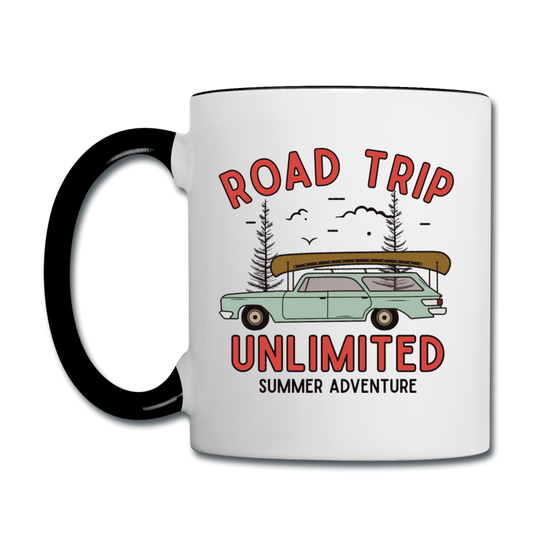 Road Trip Unlimited - Contrast Coffee Mug - white/black