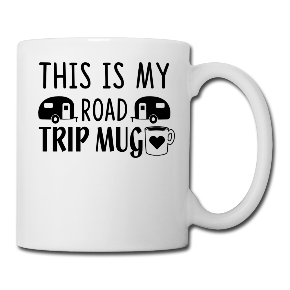 This Is My Road Trip Mug - Camping v1 - Coffee/Tea Mug - white