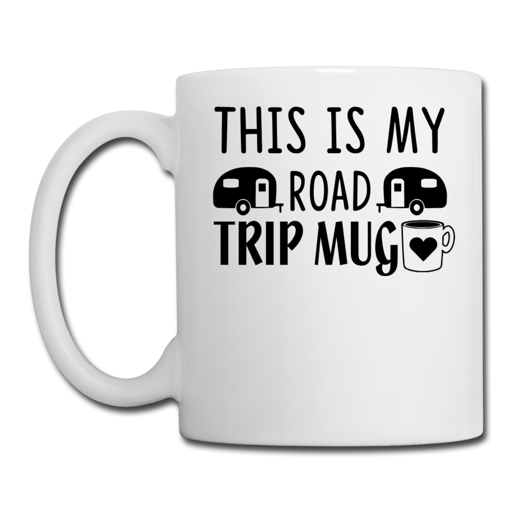 This Is My Road Trip Mug - Camping v1 - Coffee/Tea Mug - white