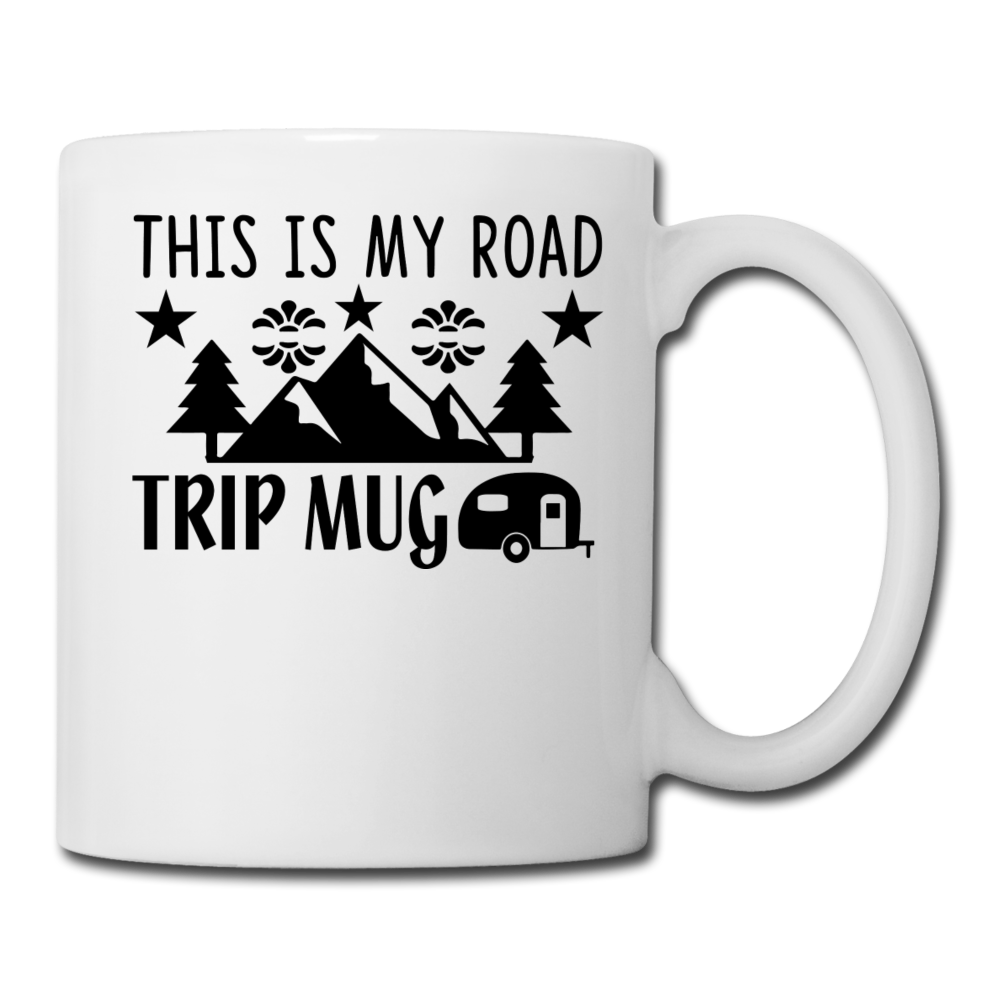 This Is My Road Trip Mug - Camping v2 - Coffee/Tea Mug - white