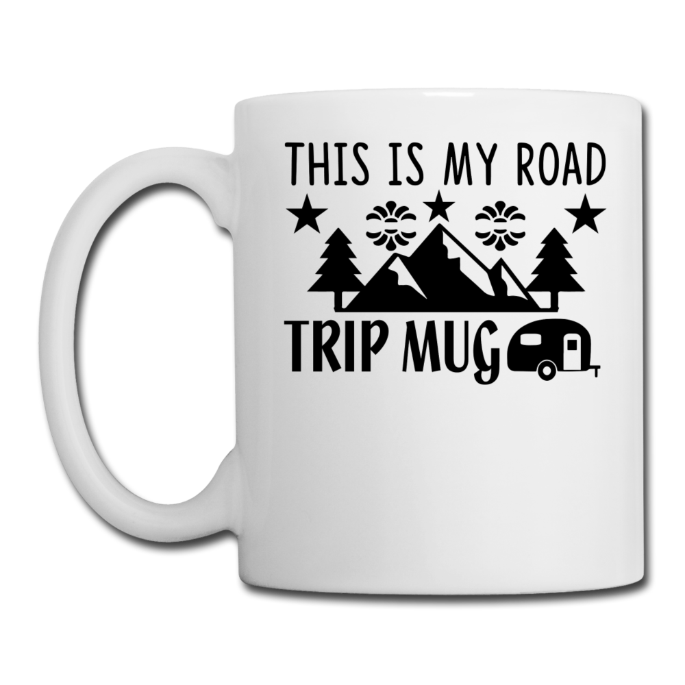 This Is My Road Trip Mug - Camping v2 - Coffee/Tea Mug - white