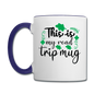 This Is My Road Trip Mug - Contrast Coffee Mug - white/cobalt blue