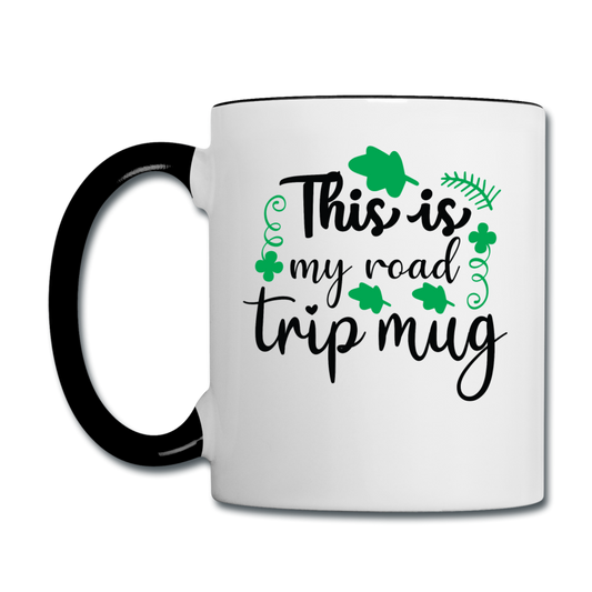 This Is My Road Trip Mug - Contrast Coffee Mug - white/black