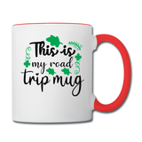 This Is My Road Trip Mug - Contrast Coffee Mug - white/red