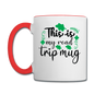 This Is My Road Trip Mug - Contrast Coffee Mug - white/red