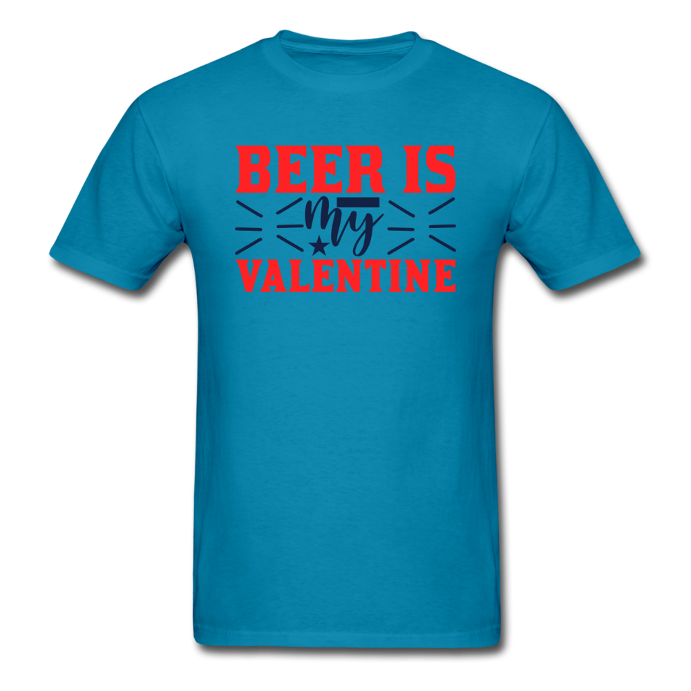 Beer Is My Valentine v1 - Unisex Classic T-Shirt - turquoise