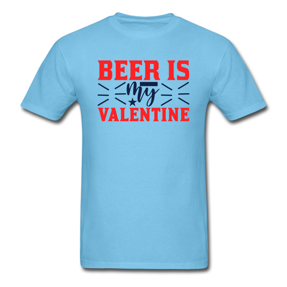 Beer Is My Valentine v1 - Unisex Classic T-Shirt - aquatic blue