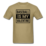 Baseball Is My Valentine v1 - Unisex Classic T-Shirt - khaki