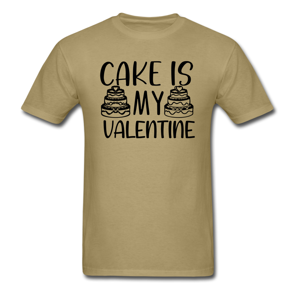 Cake Is My Valentine v1 - Unisex Classic T-Shirt - khaki