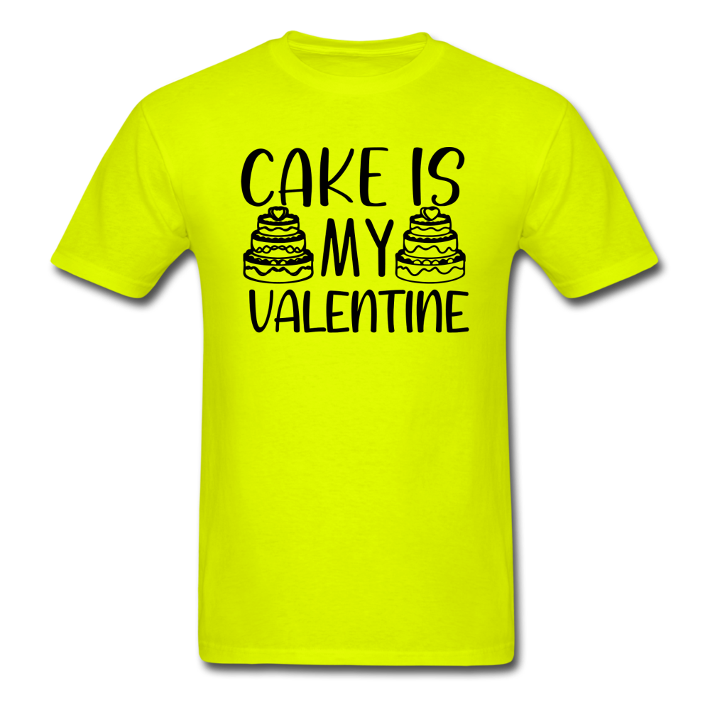 Cake Is My Valentine v1 - Unisex Classic T-Shirt - safety green