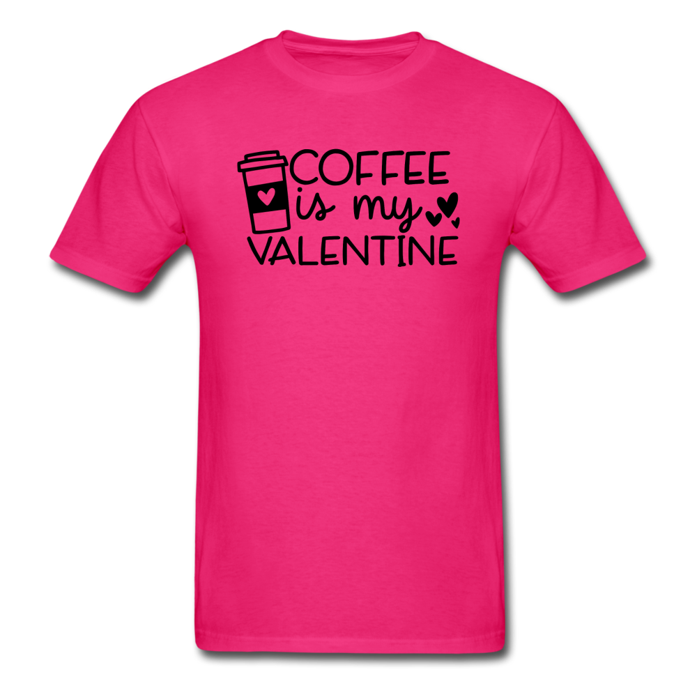 Coffee Is My Valentine v1 - Unisex Classic T-Shirt - fuchsia