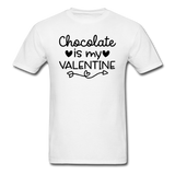 Chocolate Is My Valentine v2 - Unisex Classic T-Shirt - white
