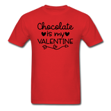 Chocolate Is My Valentine v2 - Unisex Classic T-Shirt - red
