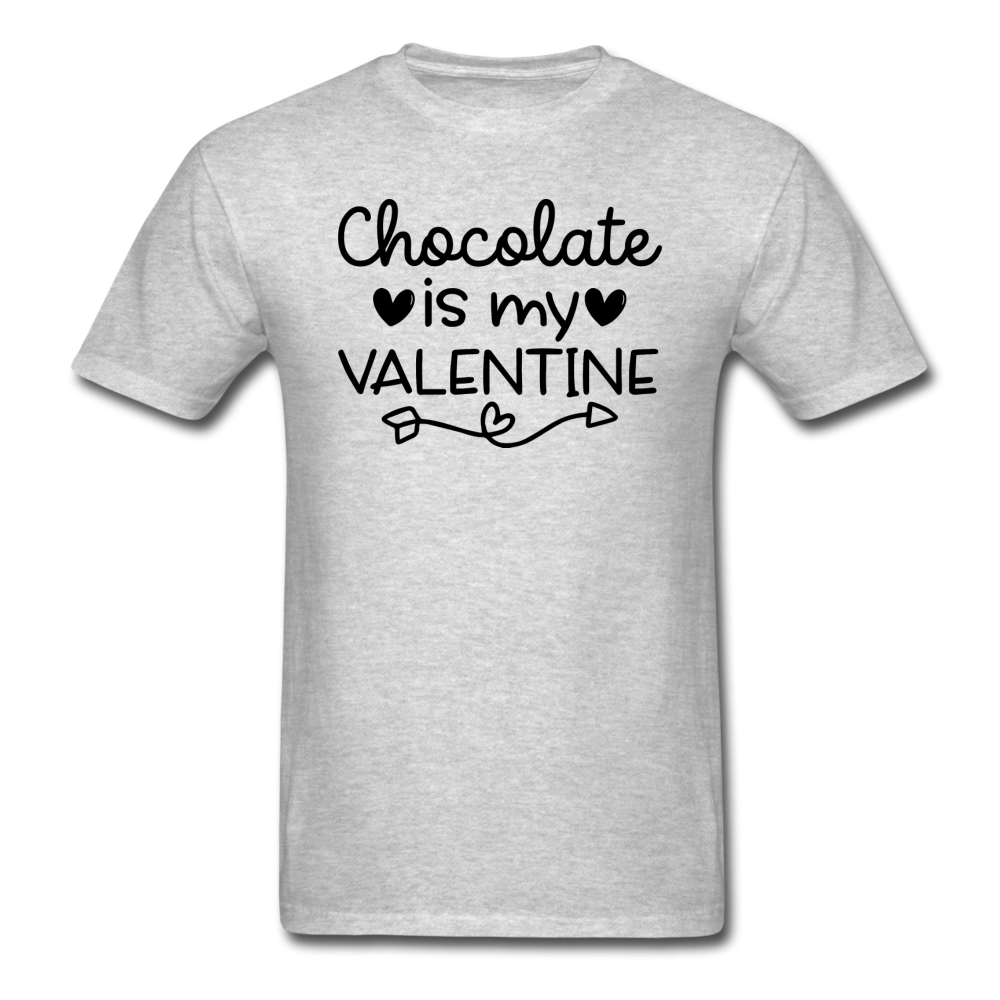 Chocolate Is My Valentine v2 - Unisex Classic T-Shirt - heather gray