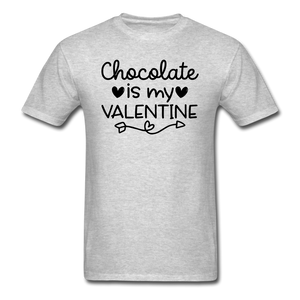 Chocolate Is My Valentine v2 - Unisex Classic T-Shirt - heather gray