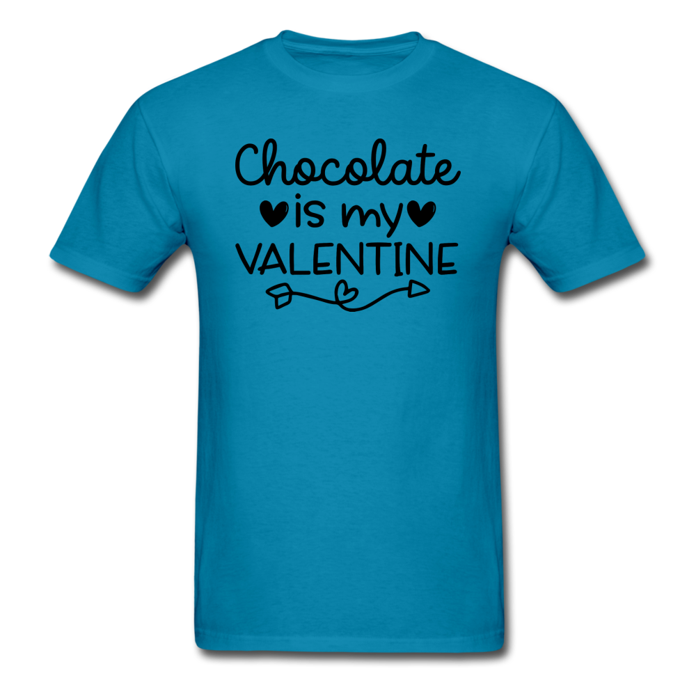 Chocolate Is My Valentine v2 - Unisex Classic T-Shirt - turquoise