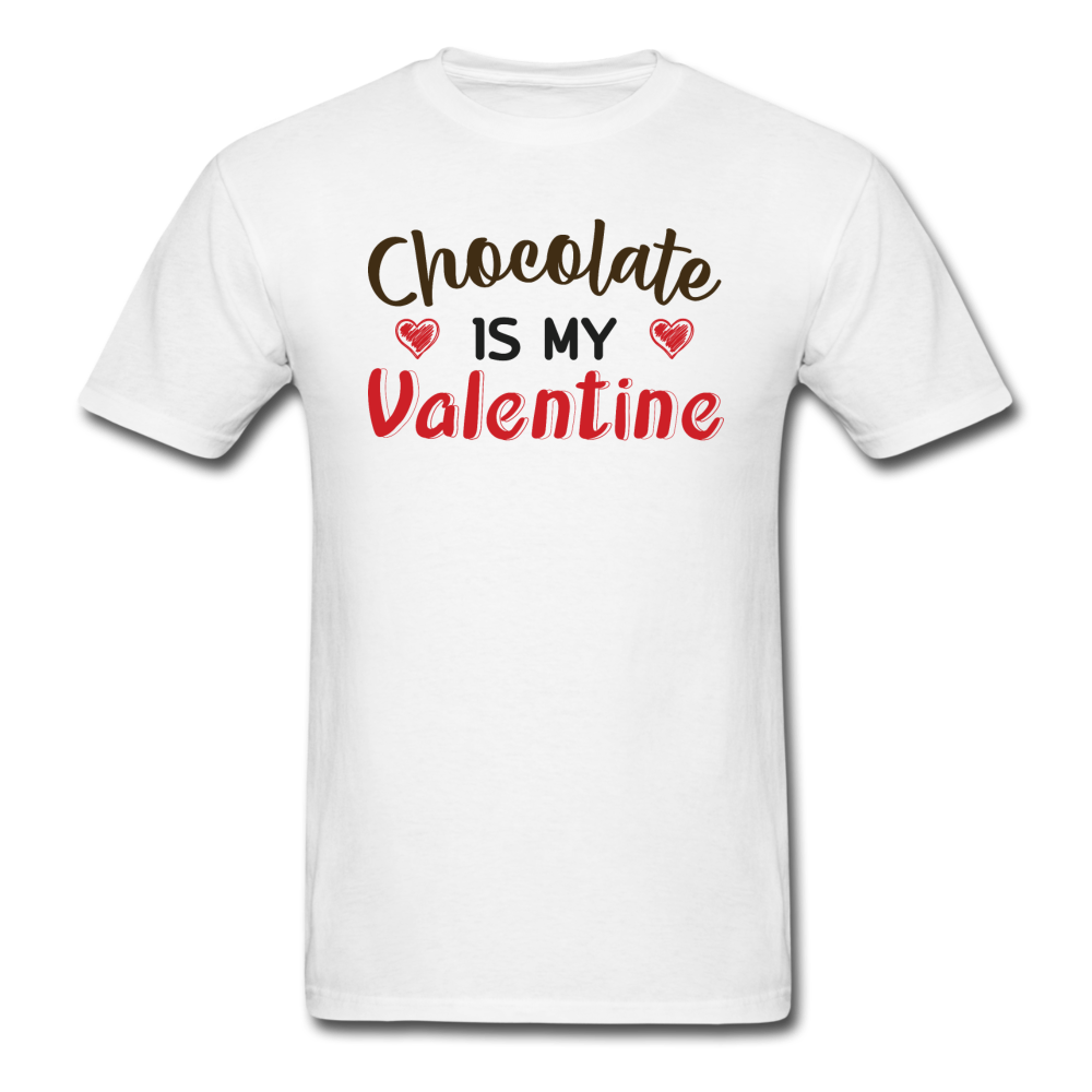 Chocolate Is My Valentine v1 - Unisex Classic T-Shirt - white