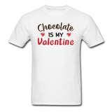 Chocolate Is My Valentine v1 - Unisex Classic T-Shirt - white
