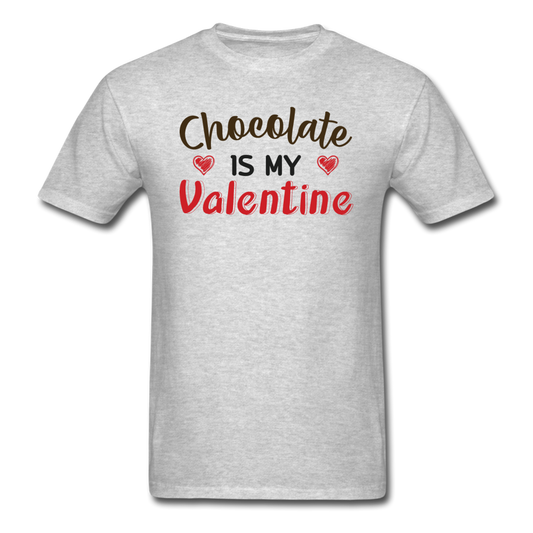 Chocolate Is My Valentine v1 - Unisex Classic T-Shirt - heather gray