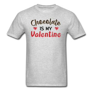 Chocolate Is My Valentine v1 - Unisex Classic T-Shirt - heather gray