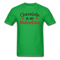 Chocolate Is My Valentine v1 - Unisex Classic T-Shirt - bright green