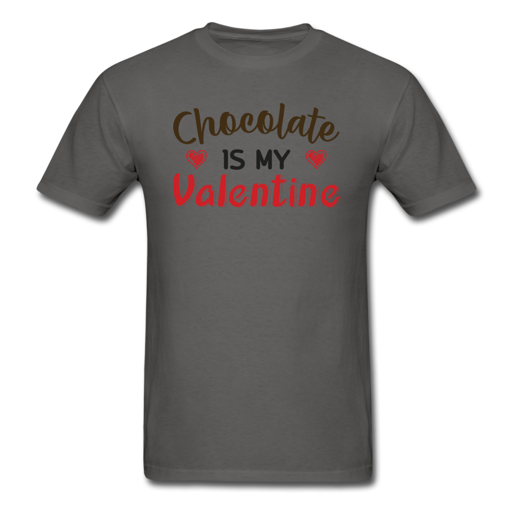 Chocolate Is My Valentine v1 - Unisex Classic T-Shirt - charcoal