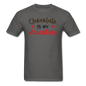 Chocolate Is My Valentine v1 - Unisex Classic T-Shirt - charcoal