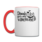 Donuts Are My Valentine v1 - Contrast Coffee Mug - white/red