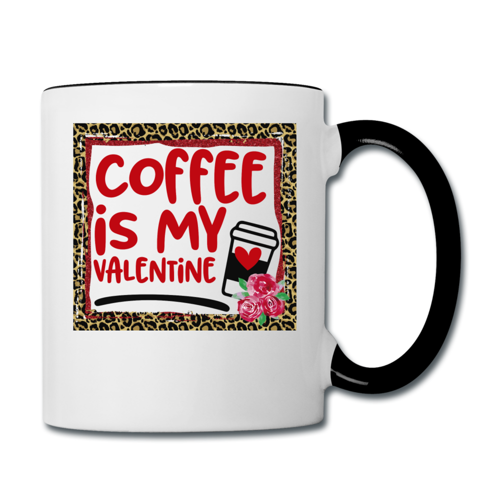 Coffee Is My Valentine v2 - Contrast Coffee Mug - white/black