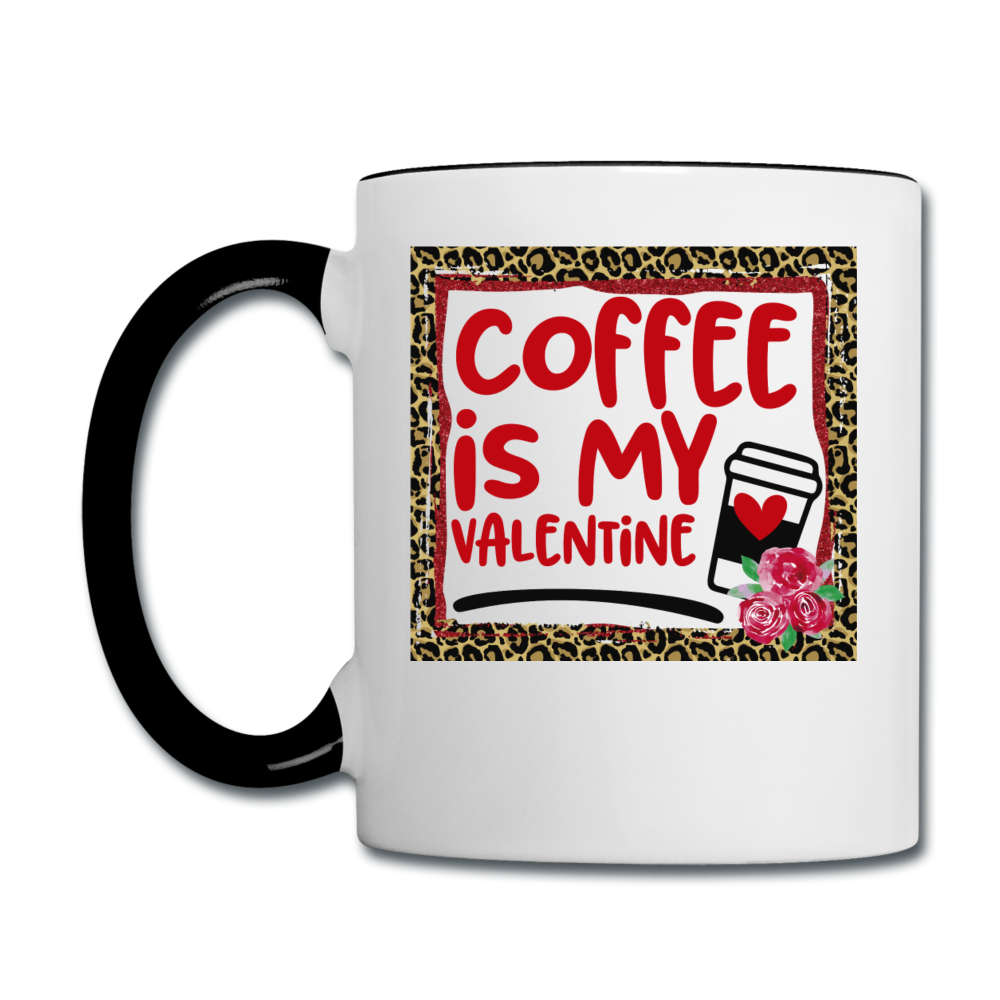 Coffee Is My Valentine v2 - Contrast Coffee Mug - white/black