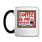 Coffee Is My Valentine v2 - Contrast Coffee Mug - white/black