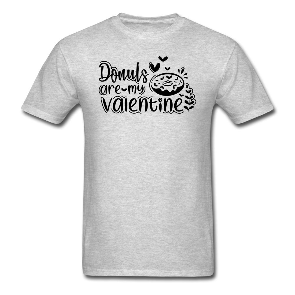 Donuts Are My Valentine v1 - Unisex Classic T-Shirt - heather gray