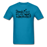 Donuts Are My Valentine v1 - Unisex Classic T-Shirt - turquoise