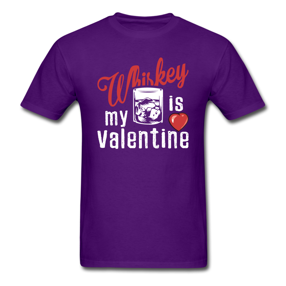 Whiskey Is My Valentine v1 - Unisex Classic T-Shirt - purple