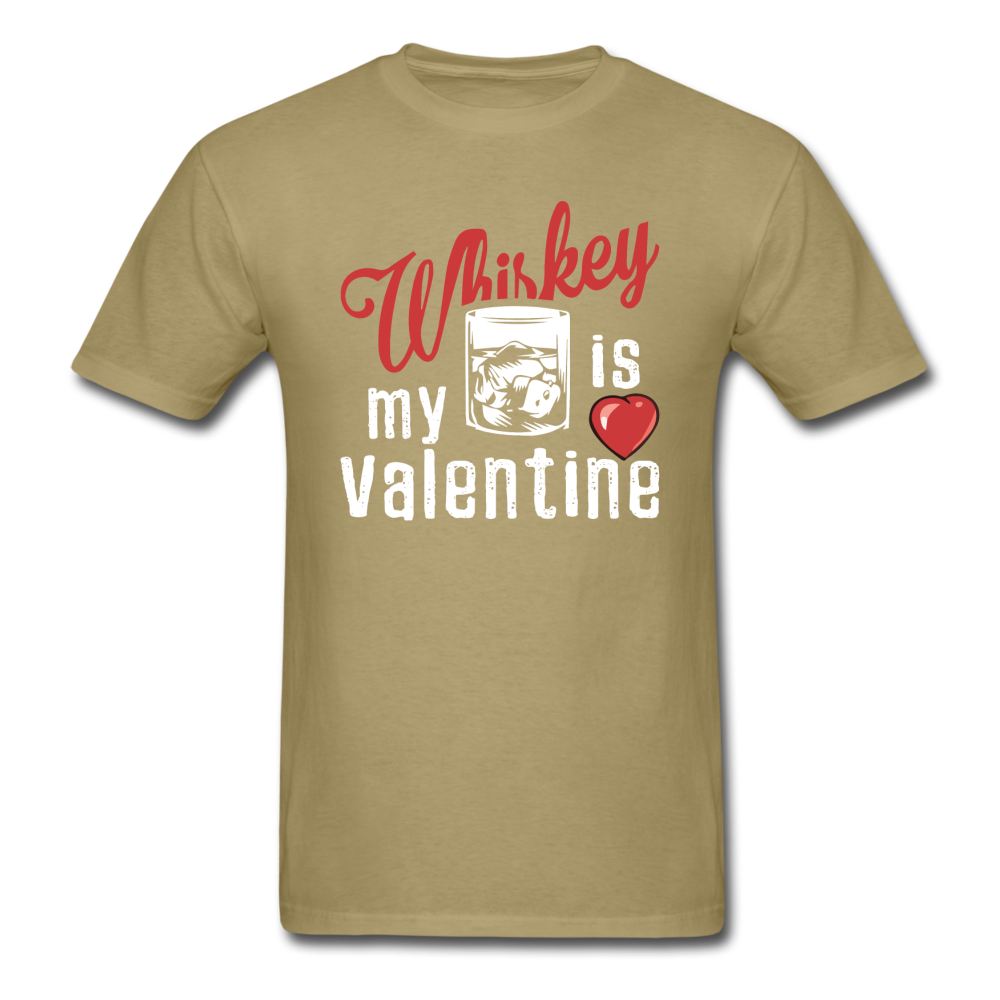 Whiskey Is My Valentine v1 - Unisex Classic T-Shirt - khaki