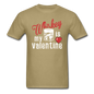 Whiskey Is My Valentine v1 - Unisex Classic T-Shirt - khaki