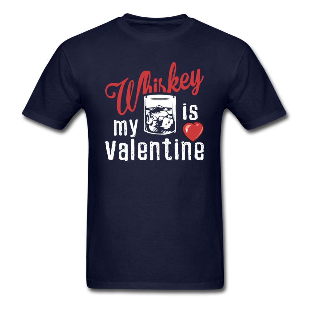 Whiskey Is My Valentine v1 - Unisex Classic T-Shirt - navy