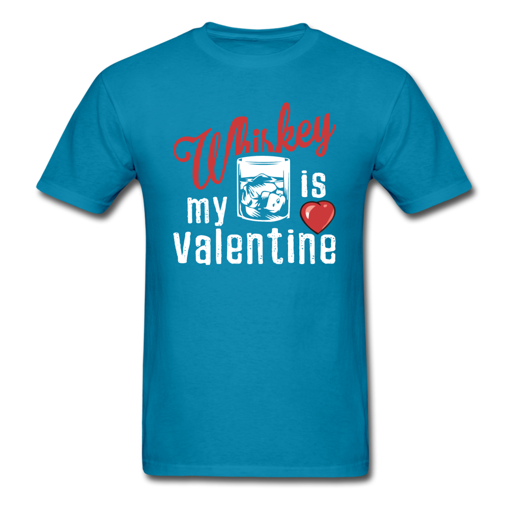 Whiskey Is My Valentine v1 - Unisex Classic T-Shirt - turquoise