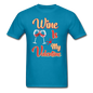 Wine Is My Valentine v1 - Unisex Classic T-Shirt - turquoise