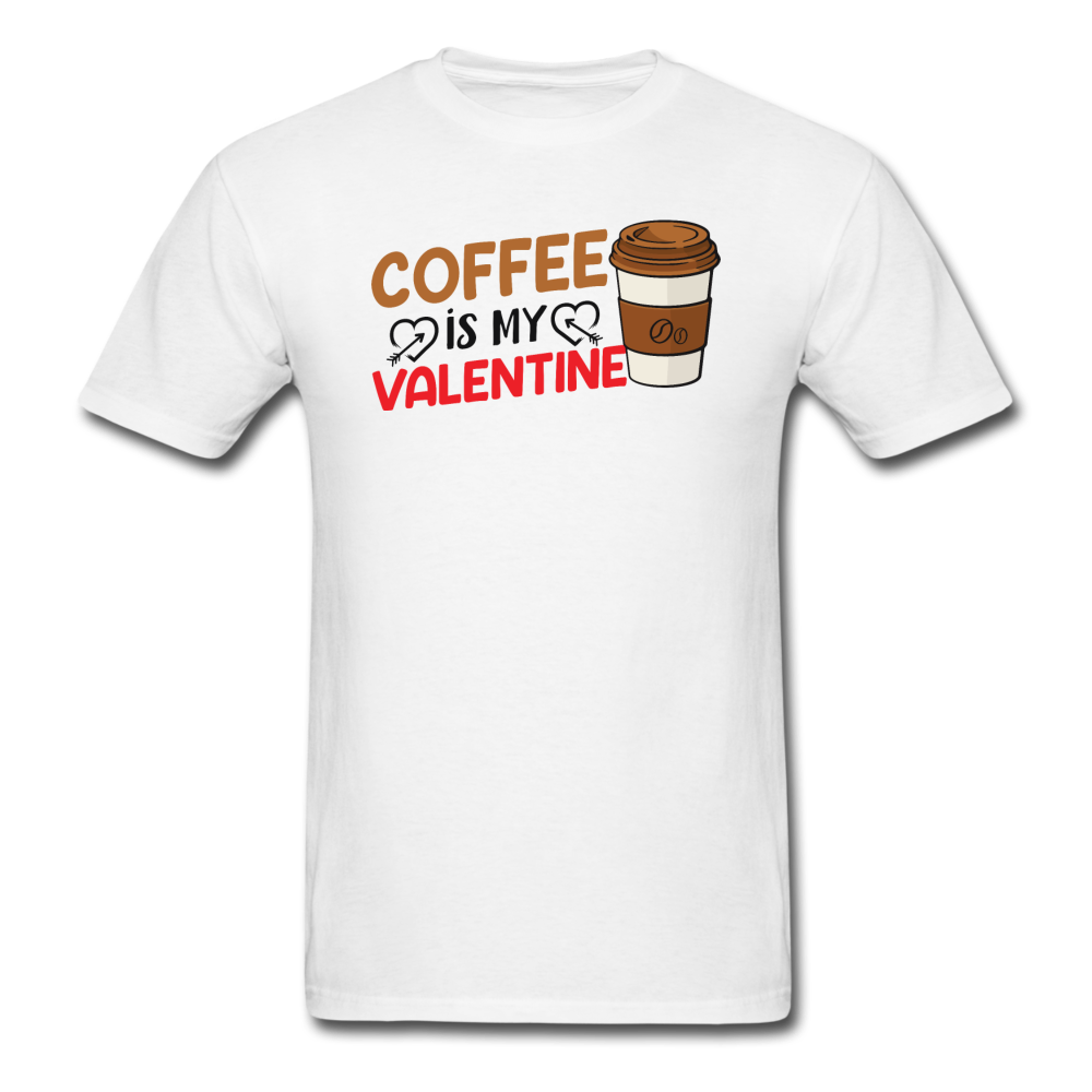 Coffee Is My Valentine v3 - Unisex Classic T-Shirt - white