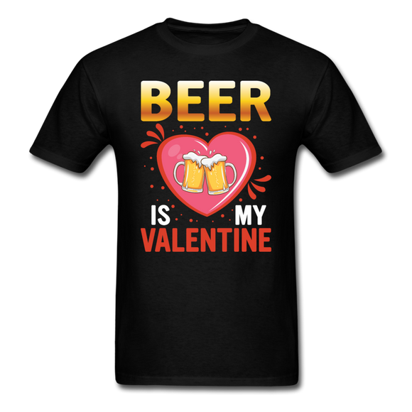 Beer Is My Valentine v3 - Unisex Classic T-Shirt - black