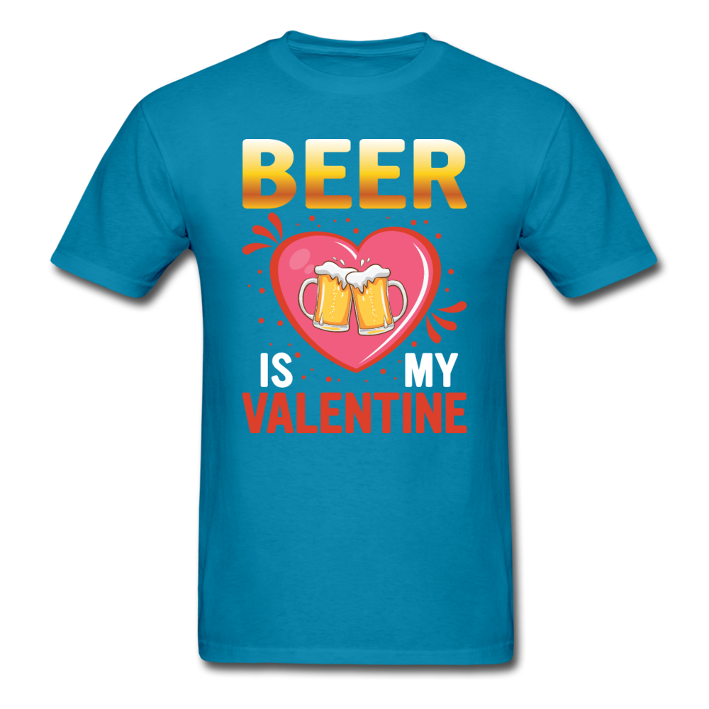 Beer Is My Valentine v3 - Unisex Classic T-Shirt - turquoise