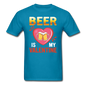 Beer Is My Valentine v3 - Unisex Classic T-Shirt - turquoise