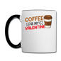 Coffee Is My Valentine v3 - Contrast Coffee Mug - white/black